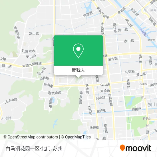 白马涧花园一区-北门地图