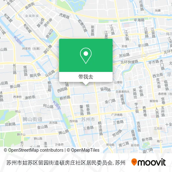 苏州市姑苏区留园街道硕房庄社区居民委员会地图