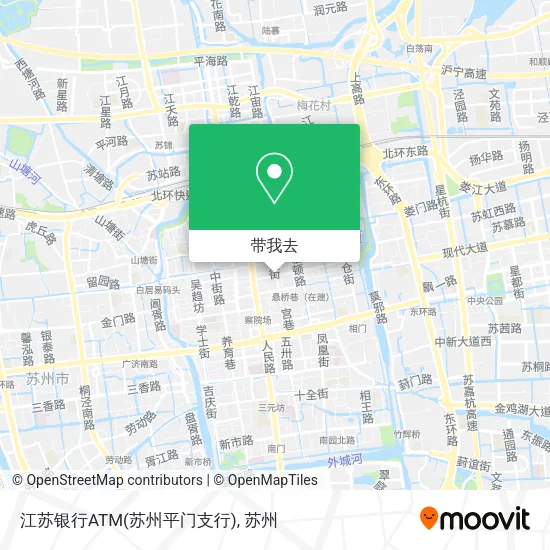 江苏银行ATM(苏州平门支行)地图