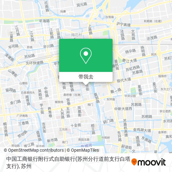中国工商银行附行式自助银行(苏州分行道前支行白塔支行)地图
