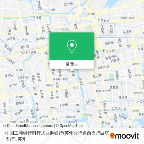 中国工商银行附行式自助银行(苏州分行道前支行白塔支行)地图