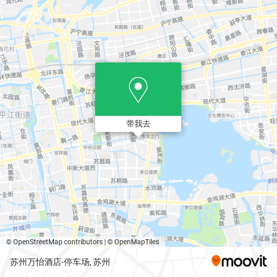 苏州万怡酒店-停车场地图