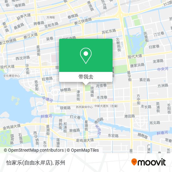 怡家乐(自由水岸店)地图