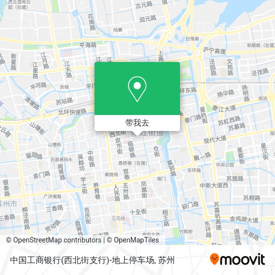 中国工商银行(西北街支行)-地上停车场地图