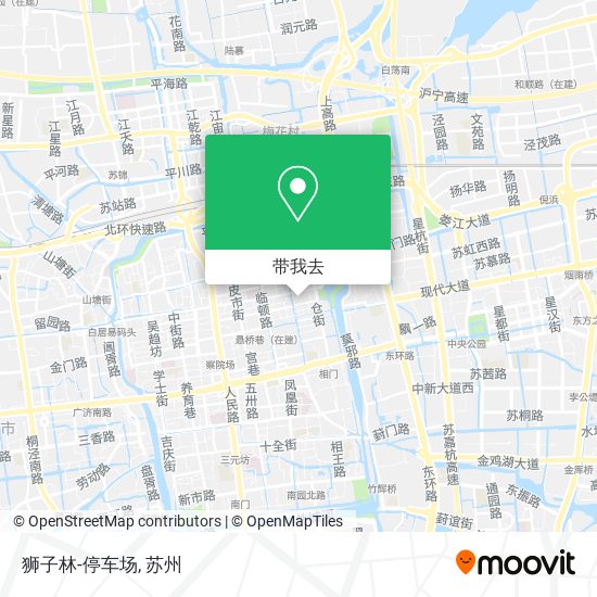 狮子林-停车场地图