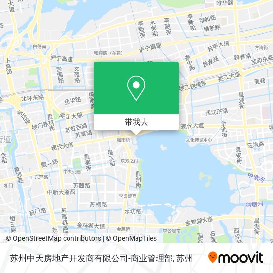 苏州中天房地产开发商有限公司-商业管理部地图