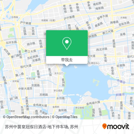 苏州中茵皇冠假日酒店-地下停车场地图