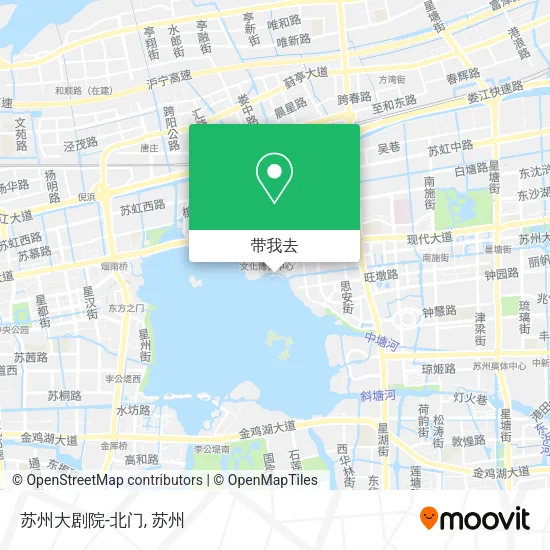 苏州大剧院-北门地图