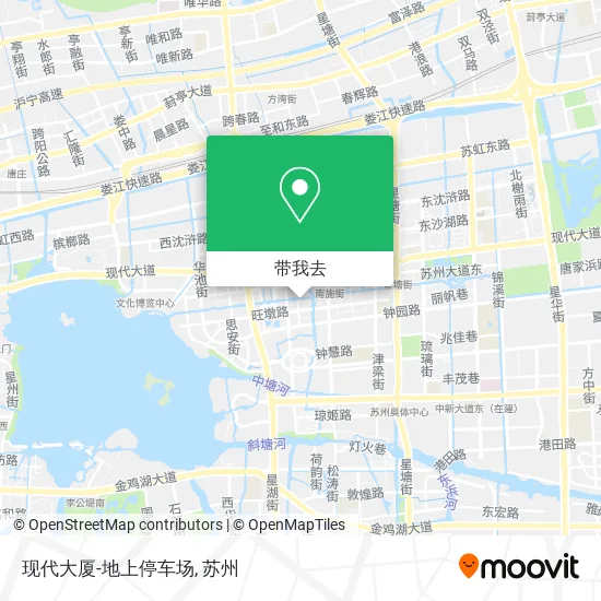 现代大厦-地上停车场地图