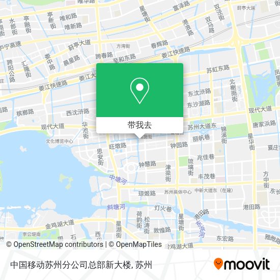中国移动苏州分公司总部新大楼地图