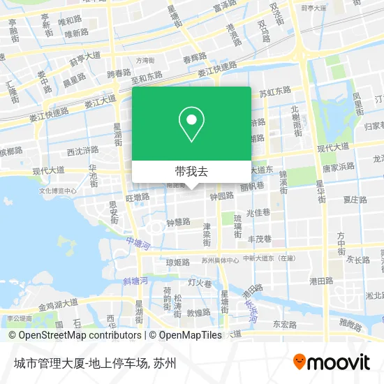 城市管理大厦-地上停车场地图