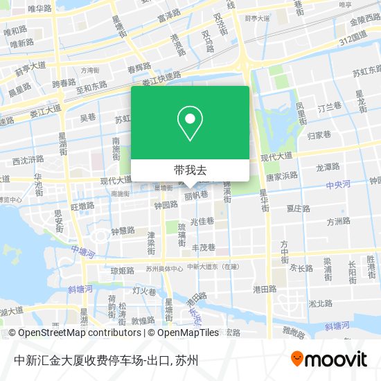 中新汇金大厦收费停车场-出口地图