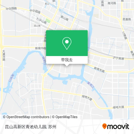 昆山高新区青淞幼儿园地图