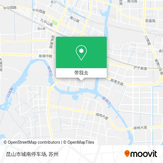 昆山市城南停车场地图