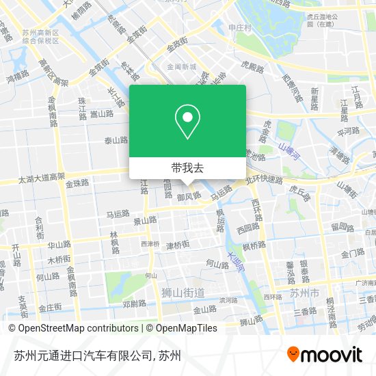 苏州元通进口汽车有限公司地图