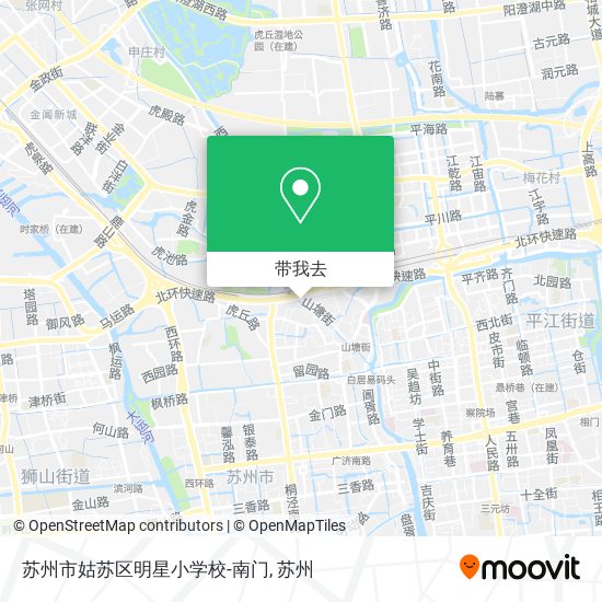 苏州市姑苏区明星小学校-南门地图