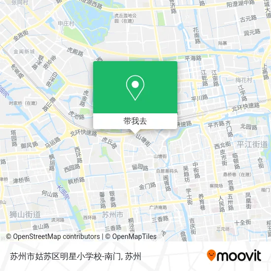 苏州市姑苏区明星小学校-南门地图