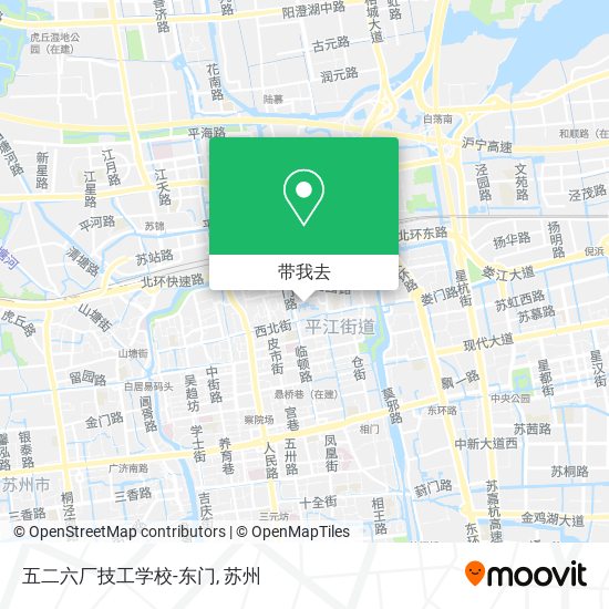 五二六厂技工学校-东门地图