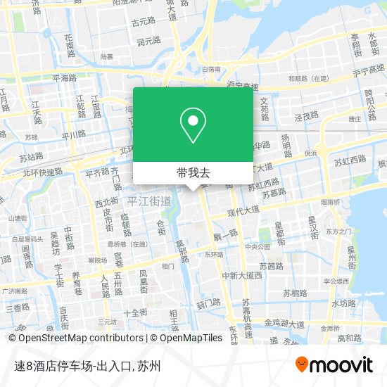速8酒店停车场-出入口地图