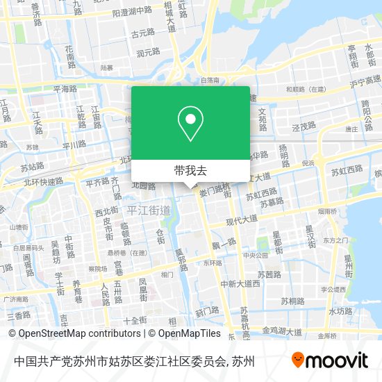 中国共产党苏州市姑苏区娄江社区委员会地图