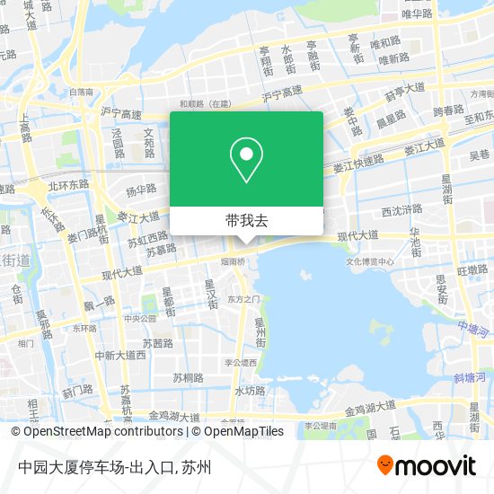 中园大厦停车场-出入口地图