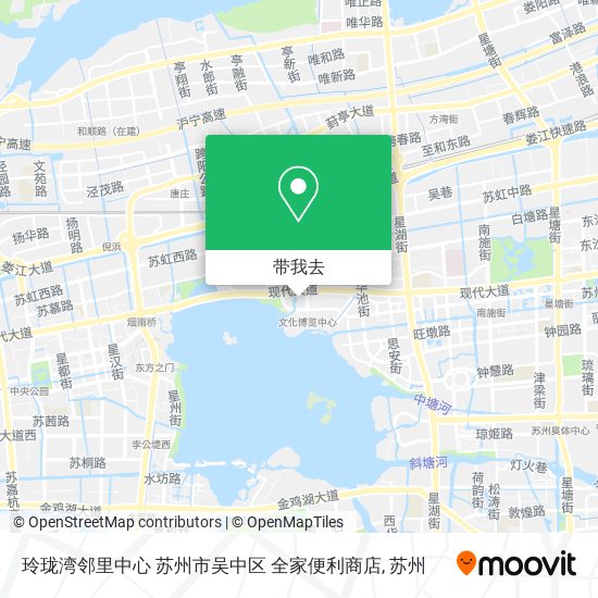玲珑湾邻里中心 苏州市吴中区 全家便利商店地图