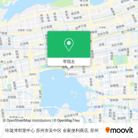 玲珑湾邻里中心 苏州市吴中区 全家便利商店地图