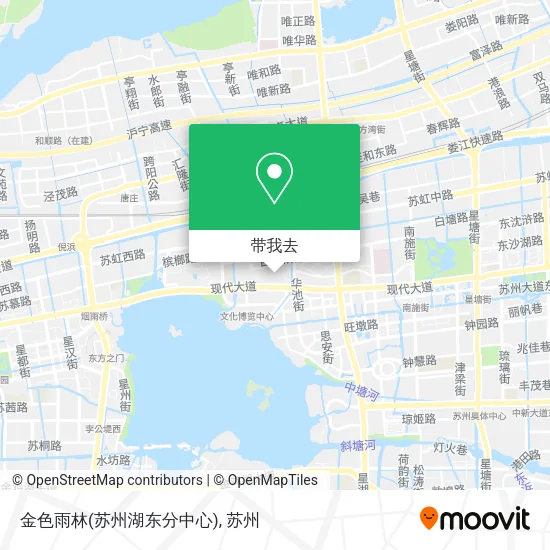 金色雨林(苏州湖东分中心)地图