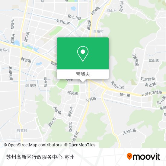 苏州高新区行政服务中心地图