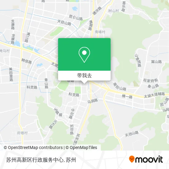 苏州高新区行政服务中心地图