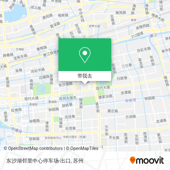 东沙湖邻里中心停车场-出口地图