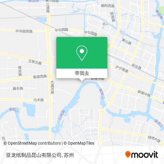 亚龙纸制品昆山有限公司地图