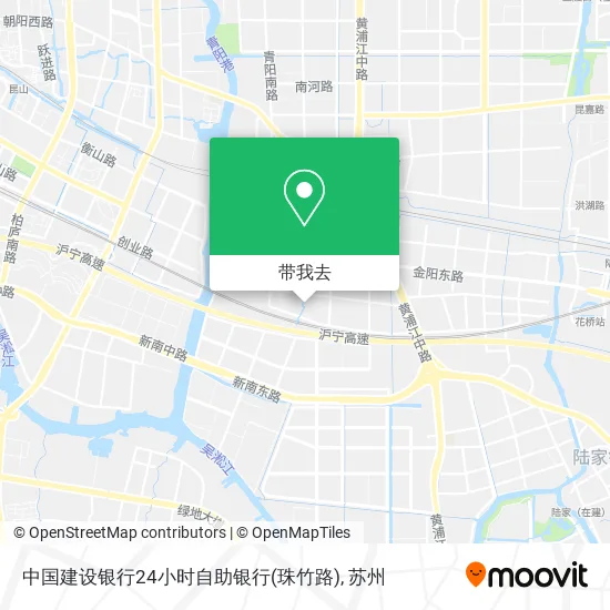 中国建设银行24小时自助银行(珠竹路)地图