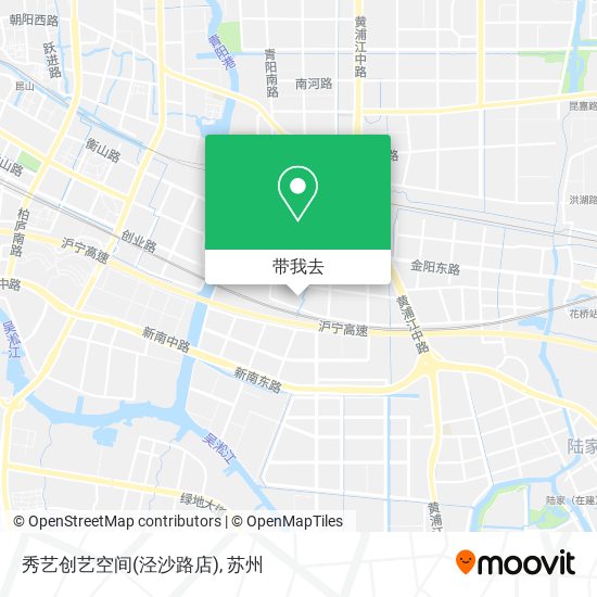 秀艺创艺空间(泾沙路店)地图