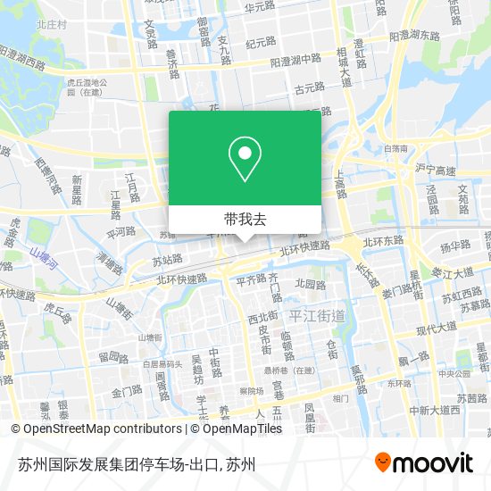 苏州国际发展集团停车场-出口地图