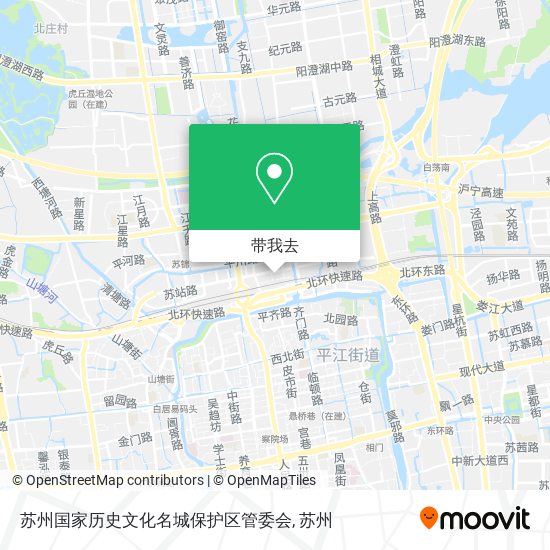 苏州国家历史文化名城保护区管委会地图