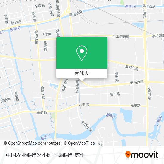中国农业银行24小时自助银行地图