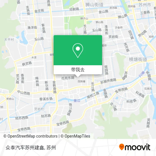 众泰汽车苏州建鑫地图
