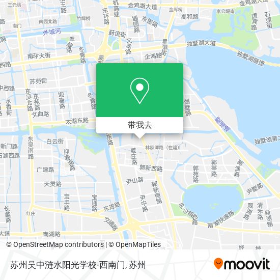 苏州吴中涟水阳光学校-西南门地图