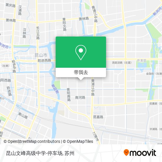 昆山文峰高级中学-停车场地图