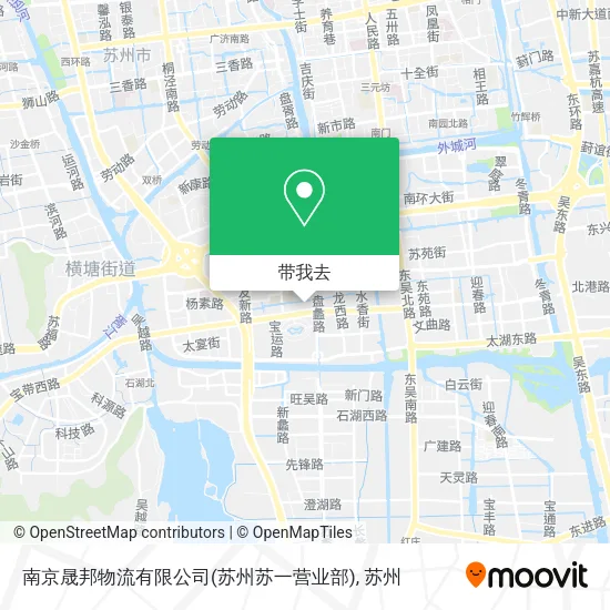 南京晟邦物流有限公司(苏州苏一营业部)地图
