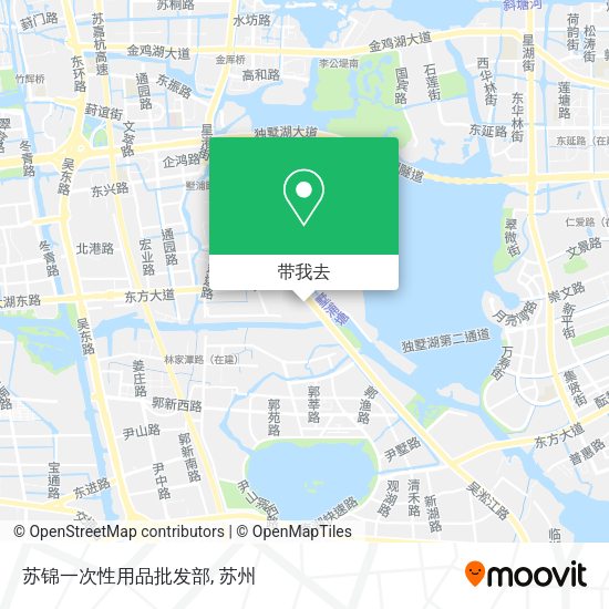苏锦一次性用品批发部地图