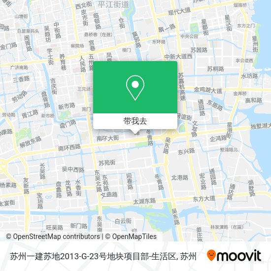 苏州一建苏地2013-G-23号地块项目部-生活区地图