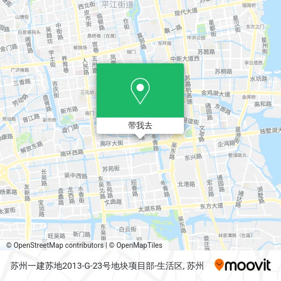 苏州一建苏地2013-G-23号地块项目部-生活区地图