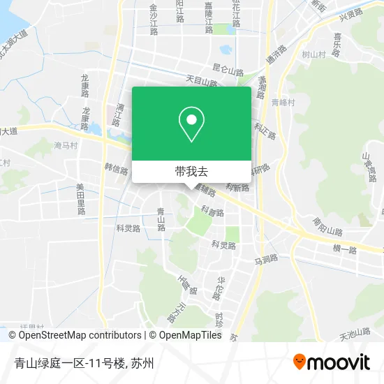 青山绿庭一区-11号楼地图