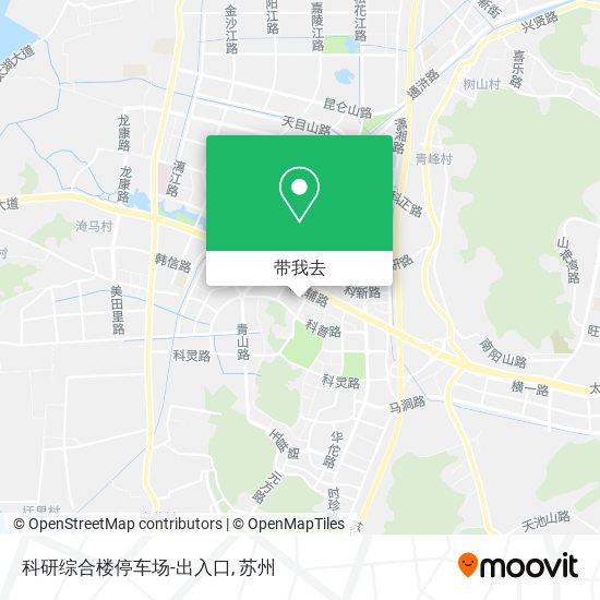 科研综合楼停车场-出入口地图