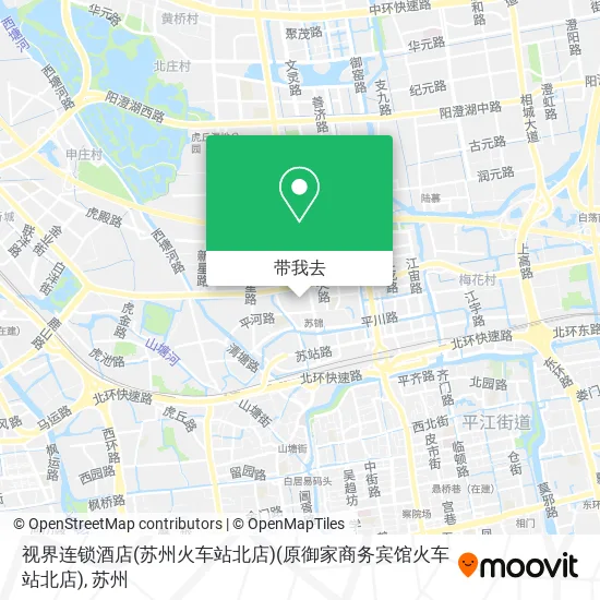 视界连锁酒店(苏州火车站北店)(原御家商务宾馆火车站北店)地图