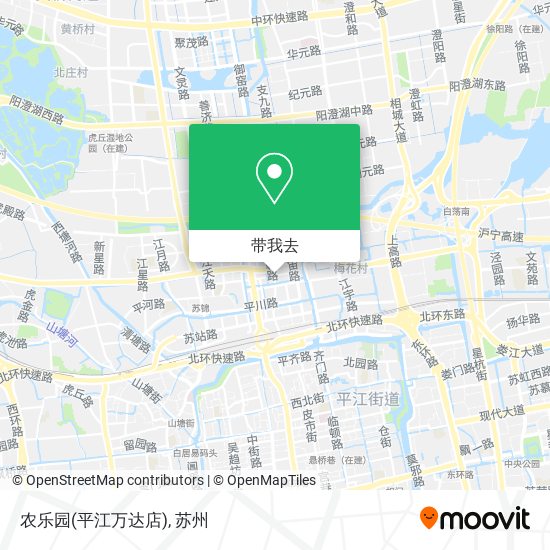 农乐园(平江万达店)地图