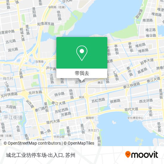 城北工业坊停车场-出入口地图
