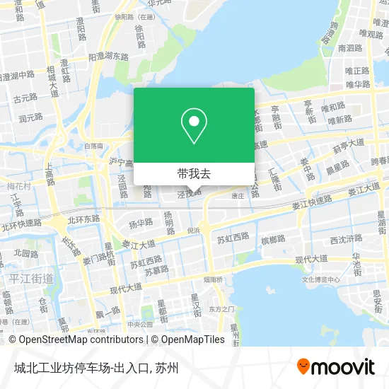 城北工业坊停车场-出入口地图